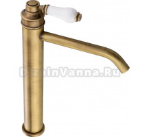 Смеситель Migliore Ermitage Mini 28580 для раковины, белый - бронза