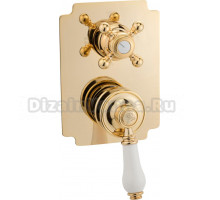 Смеситель Migliore Ermitage 18632 С ВНУТРЕННЕЙ ЧАСТЬЮ, для ванны с душем, золото