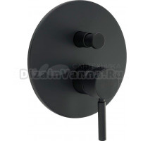 Смеситель Migliore Fortis 30464 С ВНУТРЕННЕЙ ЧАСТЬЮ, для ванны с душем, черный