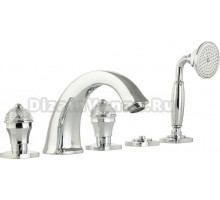 Смеситель Migliore Korona Crystal 27308 на борт ванны, хром