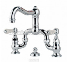 Смеситель Nicolazzi Dames Anglaises 1419CR78 для раковины, хром, ручки P. Mont Blanc