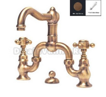 Смеситель Nicolazzi Dames Anglaises 1419DB78 для раковины, темная бронза, ручки P. Mont Blanc