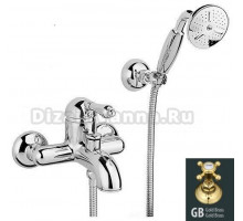 Смеситель Nicolazzi El Capitan 3401GB75 для ванны с душем, ручка метал, гальваническое золото