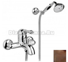 Смеситель Nicolazzi El Capitan 3401DB75 для ванны с душем, ручка металл, состаренная бронза