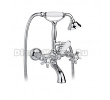 Смеситель Nicolazzi Dames Anglaises 1401CR18 для ванны с душем, хром, ручки Dames Anglaises