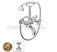 Смеситель Nicolazzi Dames Anglaises 1401BZ18 для ванны с душем, бронза, ручки Dames Anglaises