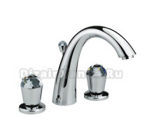 Смеситель Nicolazzi Cristallo 2009CR22 для раковины на три отверстия, хром