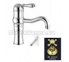Cмеситель Nicolazzi El.Capitan 3471GB76 для раковины, гальваническое золото/Mont Blanc