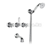 Смеситель Nicolazzi Dames Anglaises 1403CR18 для ванны и душа, хром, ручки Dames Anglaises