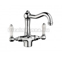 Смеситель Nicolazzi Dames Anglaises 1432CR78 для раковины, хром, ручки P. Mont Blanc