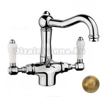 Смеситель Nicolazzi Dames Anglaises 1432BZ78 для раковины, бронза, ручки P. Mont Blanc