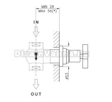 Внешняя часть перекрывающего вентиля Nicolazzi Mac Kinley 05 4912CR29 хром