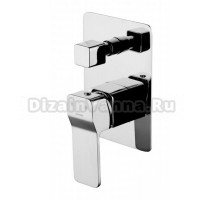 Смеситель Omnires Slide SL7735CR для ванны, скрытого монтажа, хром