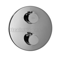 Смеситель Omnires Y Y1236CR для ванны, термостатический, скрытого монтажа, круг, хром