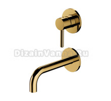 Смеситель Omnires Y Y1215NGL для раковины, вертикаль, скрытого монтажа, золото