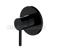 Смеситель Omnires Y Y1245BL для душа, скрытого монтажа, круг, черный