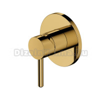 Смеситель Omnires Y Y1245GL для душа, скрытого монтажа, круг, золото