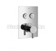 Смеситель Omnires Y GoClick Y1236GCPROCR для ванны, скрытого монтажа, термостатический, хром