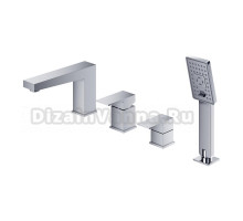 Смеситель Omnires Fresh FR7132CR для ванны на 4 отверстия, хром