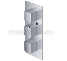 Смеситель на 3 положения Fresh FR7138/6CR, термостатический, скрытого монтажа, хром