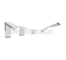 Смеситель Omnires Parma PM7432CR для ванны на 4 отверстия, хром