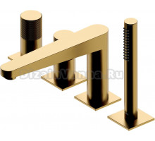 Смеситель Omnires Contour CT8032GLB на борт ванны, золото