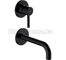 Смеситель Omnires Y Y1215NBL С ВНУТРЕННЕЙ ЧАСТЬЮ, для раковины, чёрный