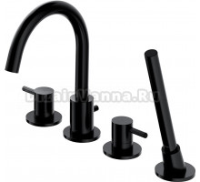 Смеситель Omnires Y Y1232BL на борт ванны, чёрный