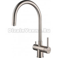Смеситель Paulmark Heller He213218-SS для кухонной мойки, нержавеющая сталь