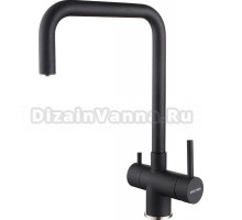 Смеситель Paulmark Wetter We213030-418 для кухонной мойки, черный металлик