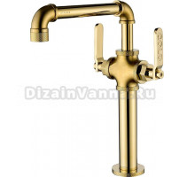 Смеситель Paulmark Loft Lo226006-G для раковины, золото