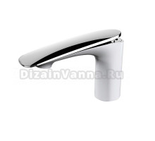 Смеситель для раковины Raiber Dunis/R12 R1201, хром/белый