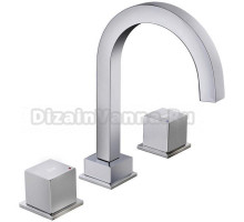 Бортовой смеситель Teka Cuadro  384510200 для умывальника на 3 отверстия