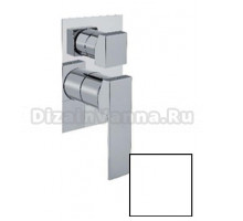 Смеситель Webert Pegaso PE880106844 для душа встраиваемый, с девиатором, белый