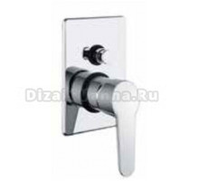 Смеситель Webert Sax Evolution SE860101015 для душа, встраиваемый, с девиатором, хром