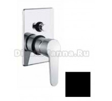 Смеситель Webert Sax Evolution SE860101560 для душа, встраиваемый, с девиатором, черный матовый