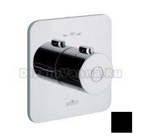 Смеситель Webert Living LV972101560 для душа, термостатический, встраиваемый, черный матовый