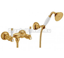 Смеситель Webert Dorian DO760101065 для душа, с гарнитуром, бронза