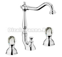 Смеситель Webert Karenina KA750202015 для раковины, на 3 отверстия, хром