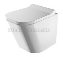 Унитаз Omnires Fontana FONTANAMWBP 34.5 x 48.5 x 36 см подвесной, безободковый, сиденье Soft Close