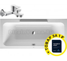 Акриловая ванна Duravit DuraStyle 170x75 + смеситель + сертификат Duravit на установку сантехники