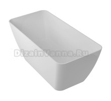 Ванна Omnires Parma PARMAWWBP 160 x 70 см, отдельностоящая, белый/белый глянцевый