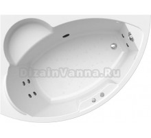 Акриловая ванна Radomir Vannesa Massage Алари 168х120, с гидромассажем, каркасом и экраном, классик, L