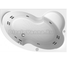 Акриловая ванна Radomir Vannesa Massage Ирма 150х97, с каркасом и экраном, баланс, R