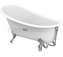 Чугунная ванна Roca Carmen anti-slip 234250007 160х80 + ножки, белая