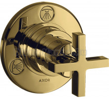 Переключатель потоков Axor Citterio Trio/Quattro 39925990 на три потребителя, полированное золото